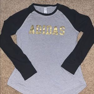 ADIDAS Gold Logo Baseball Tee